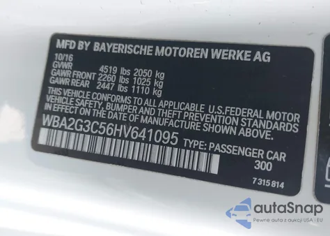 2017 BMW M240I xDrive z USA, uszkodzony, nr VIN WBA2G3C56HV641095